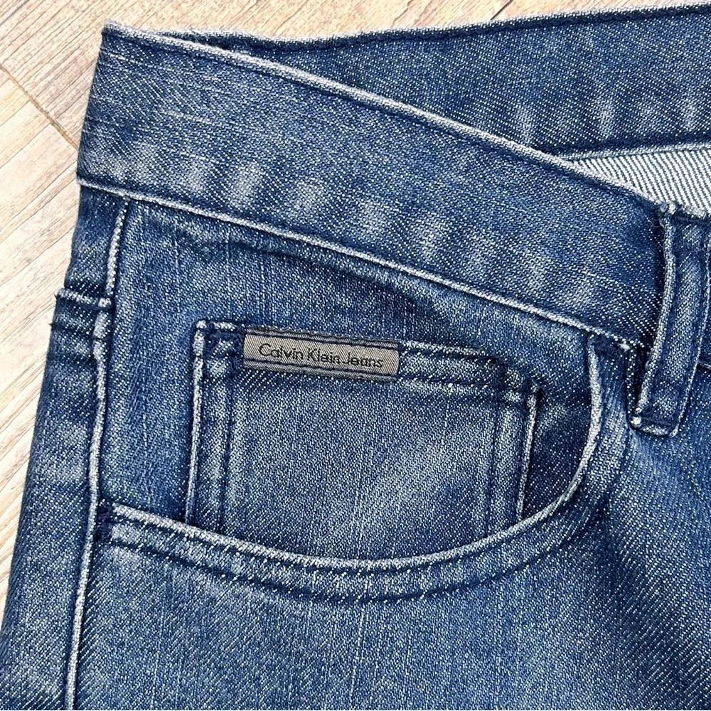Y2K Calvin Klein Jeans 10 Straight Leg Lattice Pockets Stretch
